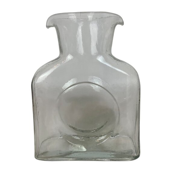 Blenko Glass 384 Crystal Double Spout Water Pitcher Carafe Decanter Mid Century - Picture 3 of 6